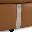Stuart - Contemporary Brown Leather Left Facing Chaise Sectional Sofa