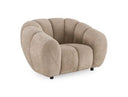 Suki - Modern Taupe Fabric Lounge Chair