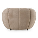 Suki - Modern Taupe Fabric Lounge Chair