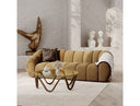 Suki - Modern Camel Fabric Sofa