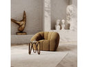 Suki - Modern Camel Fabric Lounge Chair