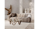 Suki - Modern Taupe Fabric Sofa