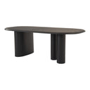 Summit - Modern 87" Black Ash Dining Table