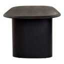 Summit - Modern 87" Black Ash Dining Table
