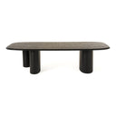 Summit - Modern 118" Black Ash Dining Table