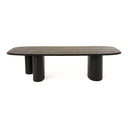 Summit - Modern 118" Black Ash Dining Table