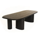 Summit - Modern 118" Black Ash Dining Table