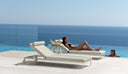 CleoSoft Alu Sunbed by Talenti, outdoor setting