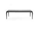 Melanie - Modern White Ceramic & Brushed Brown Dining Table