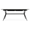 Suzie - Modern Ceramic + Black Ash Extendable Dining Table
