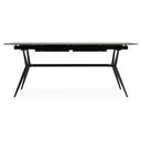Suzie - Modern Ceramic + Black Ash Extendable Dining Table