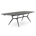 Suzie - Modern Ceramic + Black Ash Extendable Dining Table