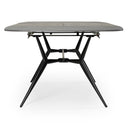 Suzie - Modern Ceramic + Black Ash Extendable Dining Table