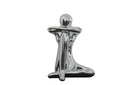 Resting Modern Silver Sculpture