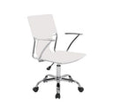 Chelsey- Modern White and Stainless Steel Desk