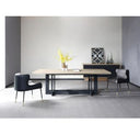 CT8963 - Natural Oak + Black Metal Coffee Table