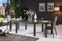 Galant Modern Grey Oak Extendable Dining Table
