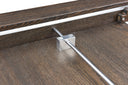 Galant Modern Grey Oak Extendable Dining Table