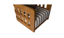 Adelaide Outdoor Accent Chair Brown Stripe