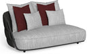 Swipe Modular Sofa End DX by Talenti, Graphite / Light Grey