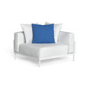 CleoSoft Alu Modular Corner Section by Talenti, White / Silver