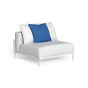 CleoSoft Alu Modular Armless Section by Talenti, White / Silver