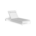 CleoSoft Alu Sunbed by Talenti, White / Silver