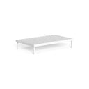 CleoSoft Alu Rectangular Coffee Table by Talenti, White