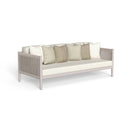 Dolcevita Alu Three-Seater Sofa by Talenti, Warm White / Inkas White
