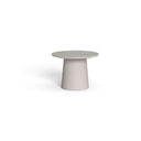 Dolcevita Alu Round Side Table, Large by Talenti, Warm White / Beige Top