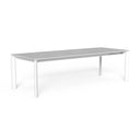 Milo Ceramic Extending Dining Table by Talenti, White / White Ceramic Top