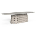 Swipe Dining Table, 118" by Talenti, White / Beige Top
