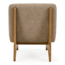 Tamari - Modern Tan Fabric + Natural Oak Accent Chair