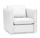 Tamworth Modern Grey Leather Swivel Chair