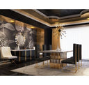 Kingsley Modern Marble & Rosegold Coffee Table