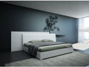 Angela - Italian Modern White Eco Leather Bed