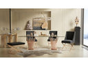 Paxton - Modern Glass + Rosegold Console Table