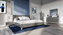Bronx Italian Modern Faux Concrete & Grey 4-Piece Bedroom Set