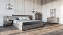 Enzo Italian Modern Grey Oak Mirror