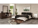 Fantasia - Dark Walnut Dark Grey 4-Piece Bedroom Set