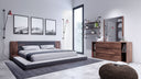 Jagger Modern Dark Grey & Walnut Bedroom Set