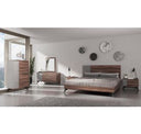 Palermo - Modern Italian Faux Concrete & Walnut Dresser