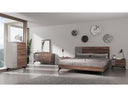 Novak Modern Dark Oak Bed