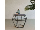 Tartan Modern Concrete & Metal End Table