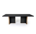 Tasha - Modern Black Ash + Brushed Gold TV Stand