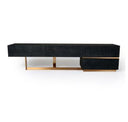 Tasha - Modern Black Ash + Brushed Gold Buffet
