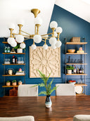 Aged Brass Astoria Chandelier 36" by Hudson Valley, view 10