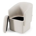 Tassell - Modern Fabric Dining Chair w/ Castor Wheels