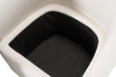 Tassell - Modern Fabric Dining Chair w/ Castor Wheels