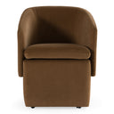 Tassell - Modern Fabric Dining Chair w/ Castor Wheels